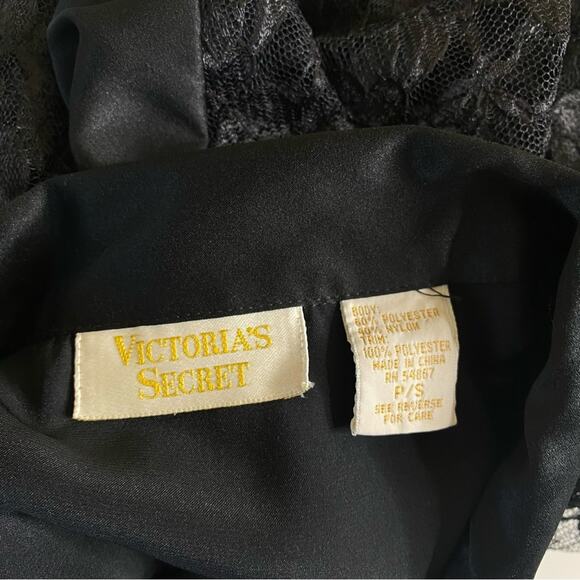 Vintage Victoria's Secret Gold Label Lace Button Up Shirt Dress Women's Small - Picture 4 of 10